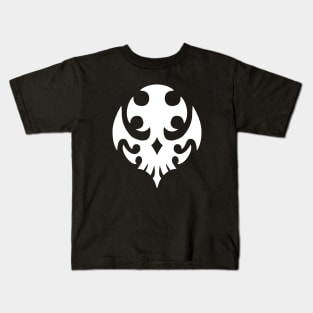 Neo The World Ends With You White Skull Pin Kids T-Shirt